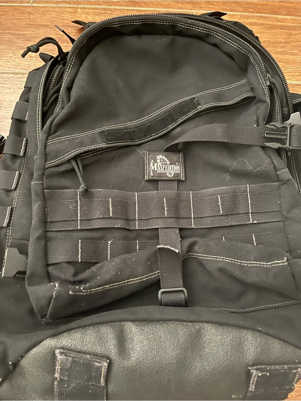 Maxpedition Tactical Backpack Black Large Heavy Duty Hiking Bag Rucksack